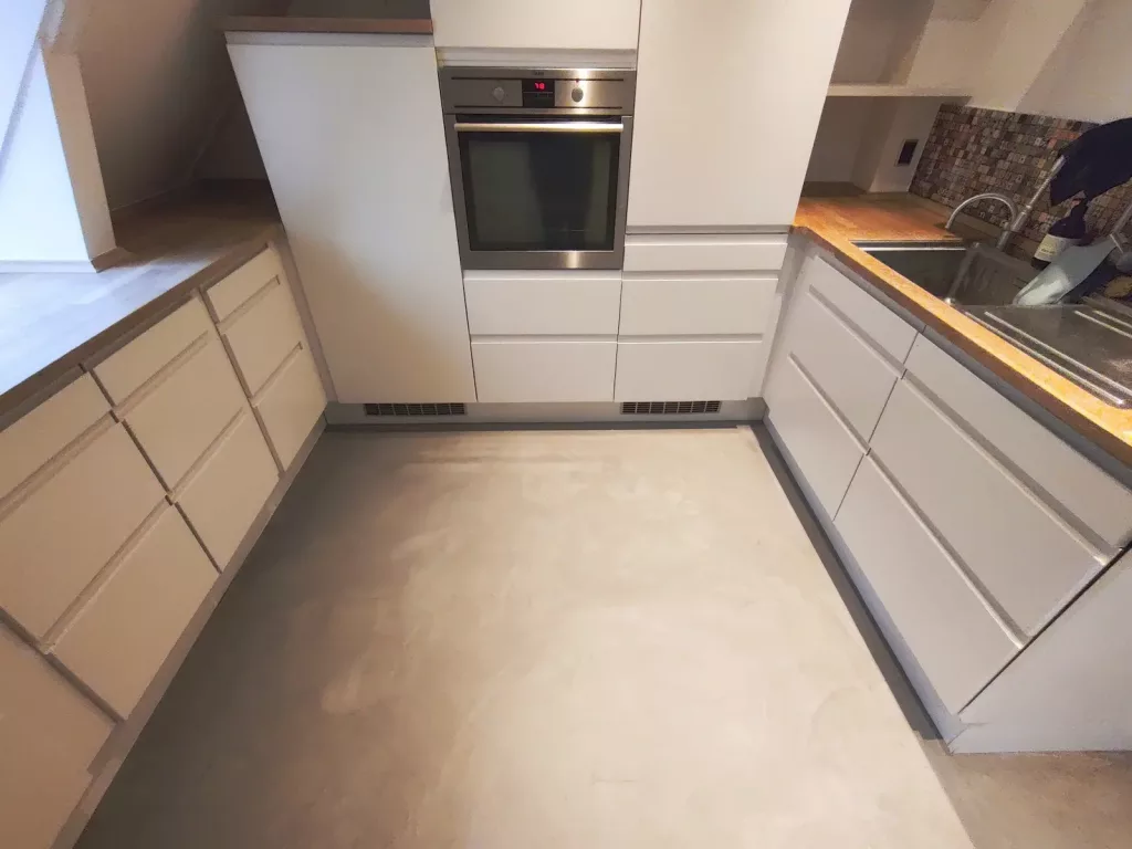 Køkken i microcement
